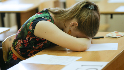 Школьники сдают устный ЕГЭ по иностранным языкам