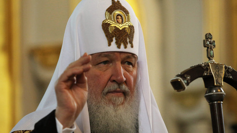 В канун Рождества патриарх помолился о мире на Украине