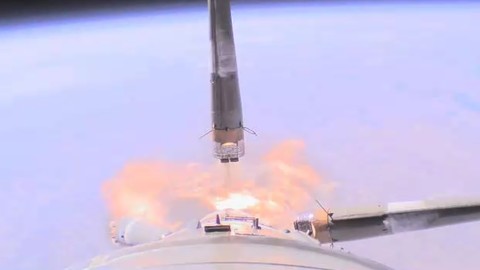"Роскосмос" опубликовал видео аварии "Союза-ФГ"