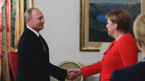 Путин пообщался с Меркель и Эрдоганом