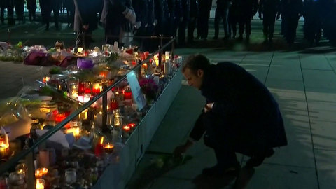 Макрон в Страсбурге почтил память жертв теракта 11 декабря