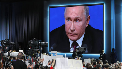 За 3 часа 43 минуты Путин ответил 53-м журналистам