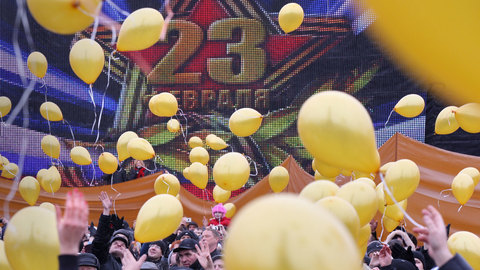 23 февраля Москва встречает цветами и концертами