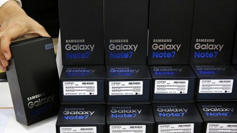 Samsung приостановил обмен смартфонов Galaxy Note 7