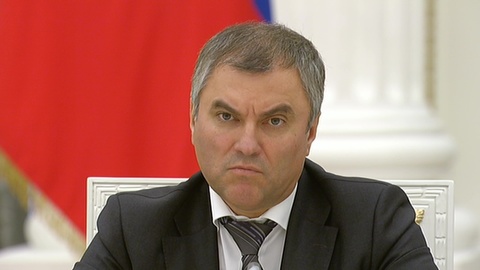 Путин предложил сделать Володина спикером Думы