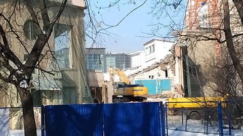 В Москве начался снос стадиона "Динамо"