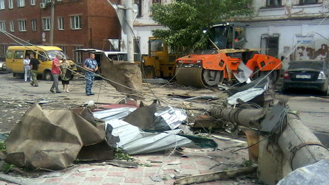 Ураган повредил 75 домов в Тульской области. Фото