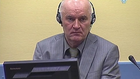 За Младичем в зале суда будут вести видеонаблюдение