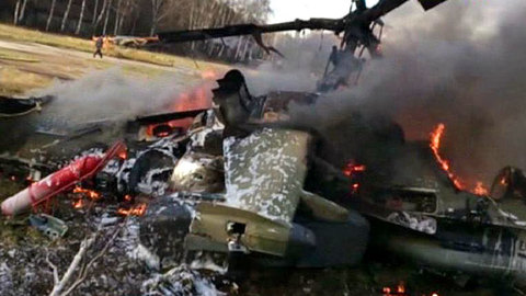 Крушение "Аллигатора": очевидцы утверждают, что из Ка-52 вылетали ракеты