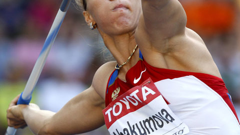Легкая атлетика. Мария Абакумова – чемпионка мира в метании копья