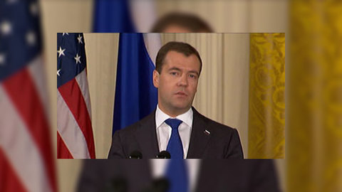 Дмитрий Медведев проводит встречу с руководством американского сената