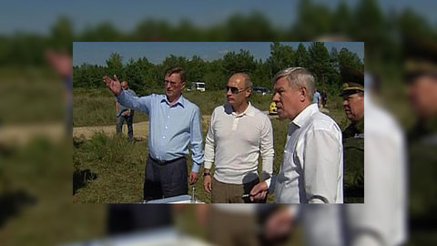Путин проинспектировал строительство космодрома "Восточный"