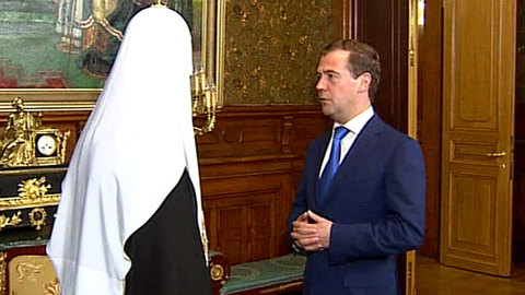 Президент поздравил Патриарха Кирилла с двойным праздником