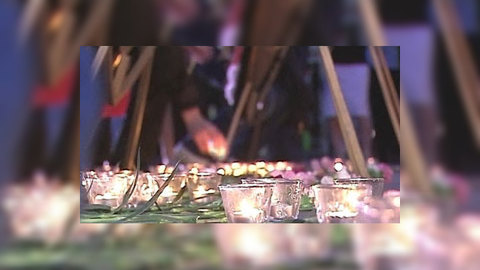 В Москве зажглись сотни свечей в память о погибших в Южной Осетии