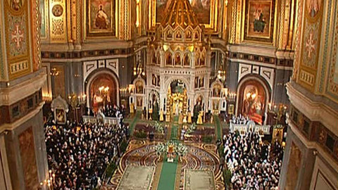 В храме Христа Спасителя прошла Рождественская служба