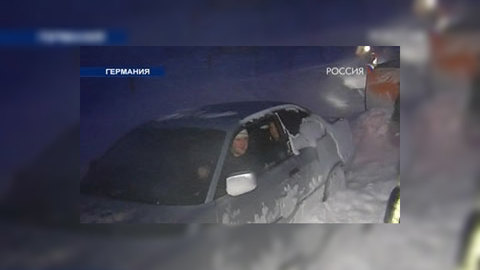 Европа сражается с русской зимой и "генералом Морозом"
