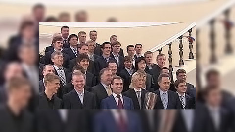 Медведев встретился с футболистами "Зенита"