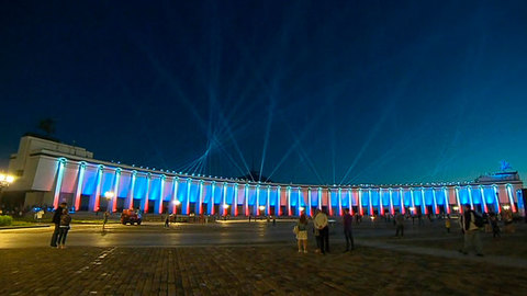 Акция "Лучи Победы" прошла по всей России