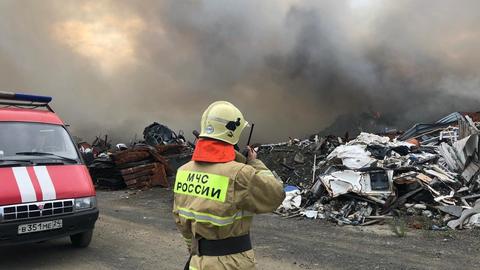 Задымление на полигоне ТБО в Алатыре удалось потушить