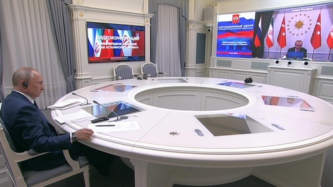 Начался видеосаммит лидеров России, Ирана и Турции