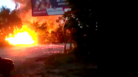 В Воронеже из-за пожара и ветра прошел "огненный дождь"