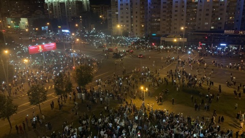 Минские оппозиционеры вышли на мирные акции протеста