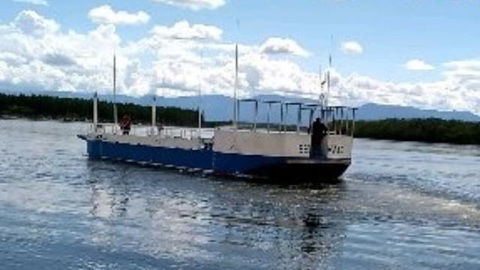 В Муйском районе завершилось строительство парома через р. Муя