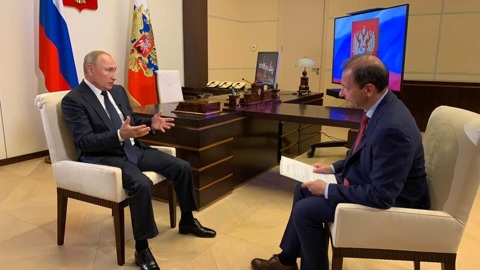 В 14:00 – Большое интервью Владимира Путина Сергею Брилеву