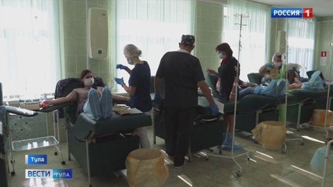 Тульские росгвардейцы пополнили банк донорской крови медицинских учреждений