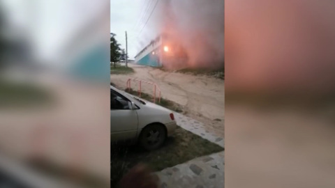 В Иркутской области на турбазе "Чайка" сгорел крытый бассейн