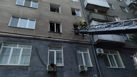 В Уфе медикам удалось "откачать" хозяйку сгоревшей квартиры