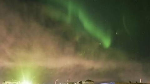 Жители севера Красноярского края наблюдают полярное сияние