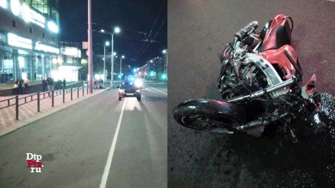 Мотоциклист погиб в аварии в центре Петрозаводска