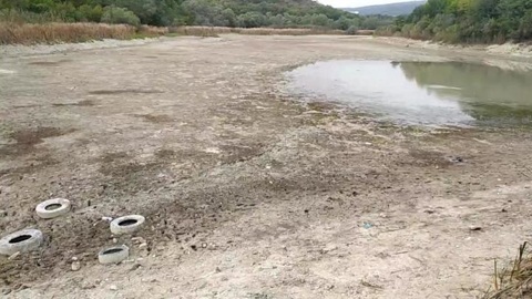 В районе Новороссийска почти полностью пересохло водохранилище