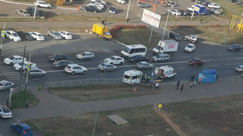 В Оренбурге произошло ДТП с маршруткой