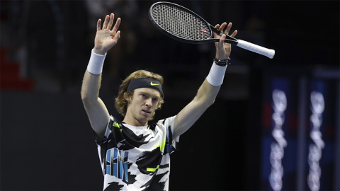 ATP номинировал Андрея Рублева на премию "Прогресс года"