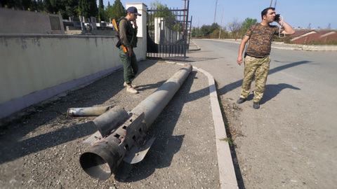 НКР обвинила Вооруженные силы Азербайджана в ракетном обстреле Аскерана и Мартуни