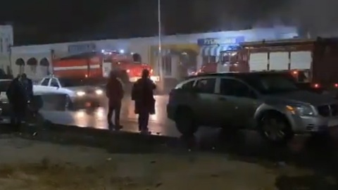 В Липецкой области сгорели 200 квадратных метров торговых павильонов
