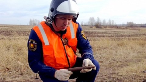 Липецкие саперы уничтожили авиаснаряд времен Великой Отечественной