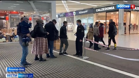 В Йошкар-Оле произошел конфликт между охранником торгового центра и посетителем