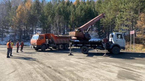 На трассе "Байкал" в Бурятии прошли учения по ликвидации последствий ЧС