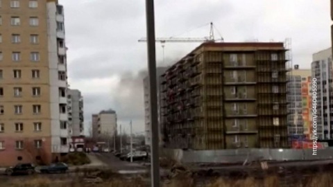 В Архангельске ликвидировали пожар в строящемся доме