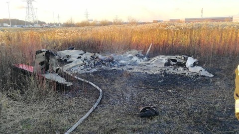Возбуждено уголовное дело по факту крушения легкомоторного самолета в Подмосковье