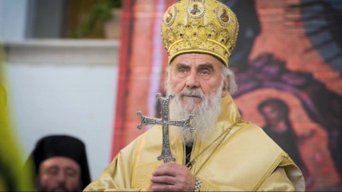 Патриарх Ириней похоронен в крипте храма святого Саввы