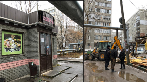 В Нижнем Новгороде снесли киоск, где нелегально торговали алкоголем