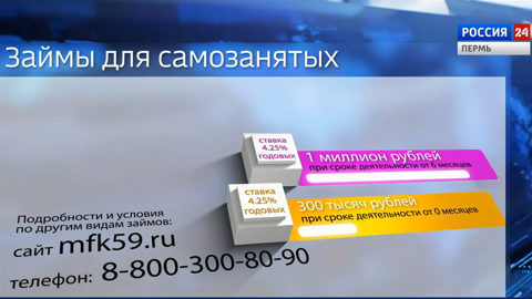 Самозанятых в Прикамье поддержат льготными займами