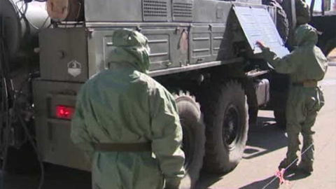 В Забайкалье провели дезинфекцию вагонов военного эшелона