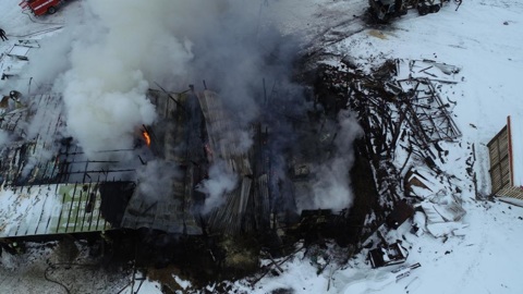В Вологодской области ликвидирован крупный пожар на пилораме