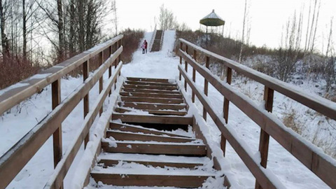 В Галиче неизвестные сломали лестницу к любимому месту туристов
