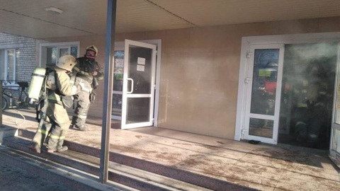 В Туле произошел пожар в общежитии